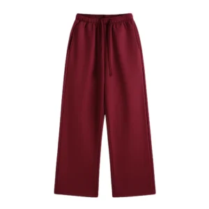 burgundy sweatpants